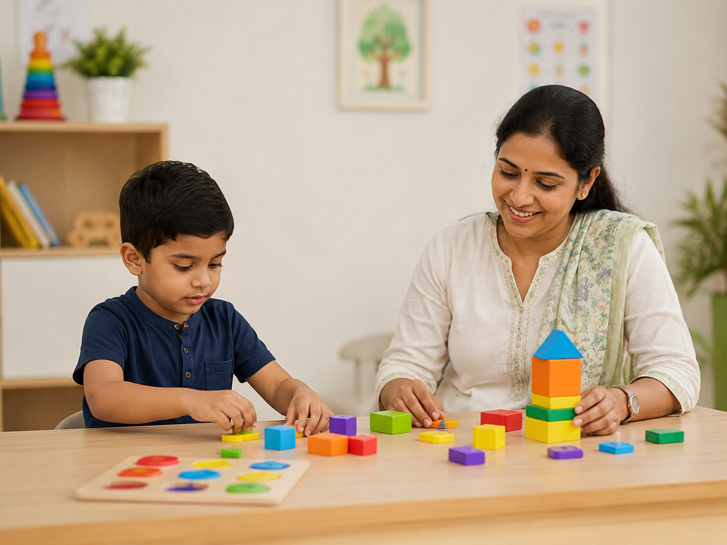 Pediatric physiotherapy session at BSM Neuro Rehab Hospital