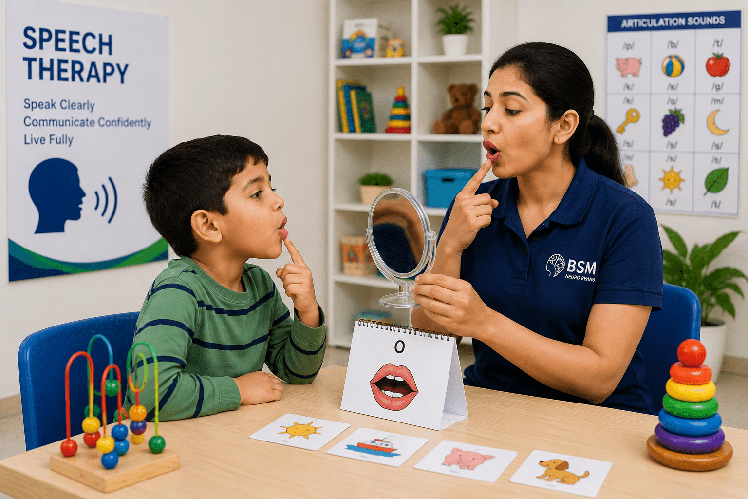 Child receiving speech therapy in Jaipur